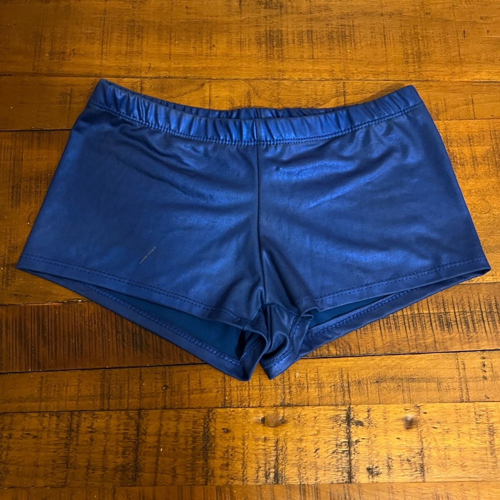 Blue metallic short shorts | size Small